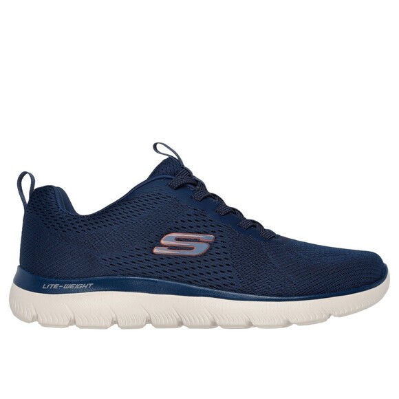 Skechers Men's Size 10.5 Wide Summits Eckler Blue Memory Foam Shoes Sneakers - Picture 1 of 9